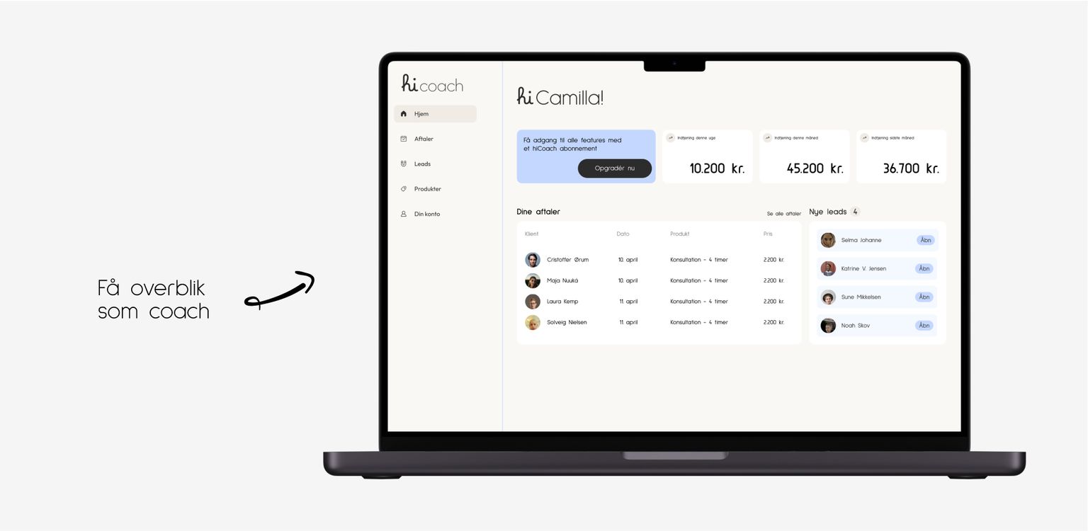 hicoach dashboard